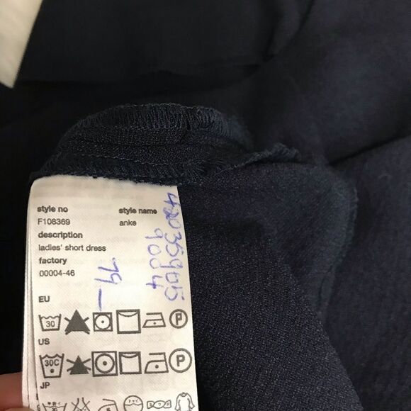 🦩 Wesc Navy Blue Sleeveless A-Line Dress‎ Medium knee length - Picture 10 of 16